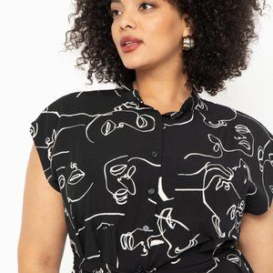 Eloquii - Button Front Shirt Dress